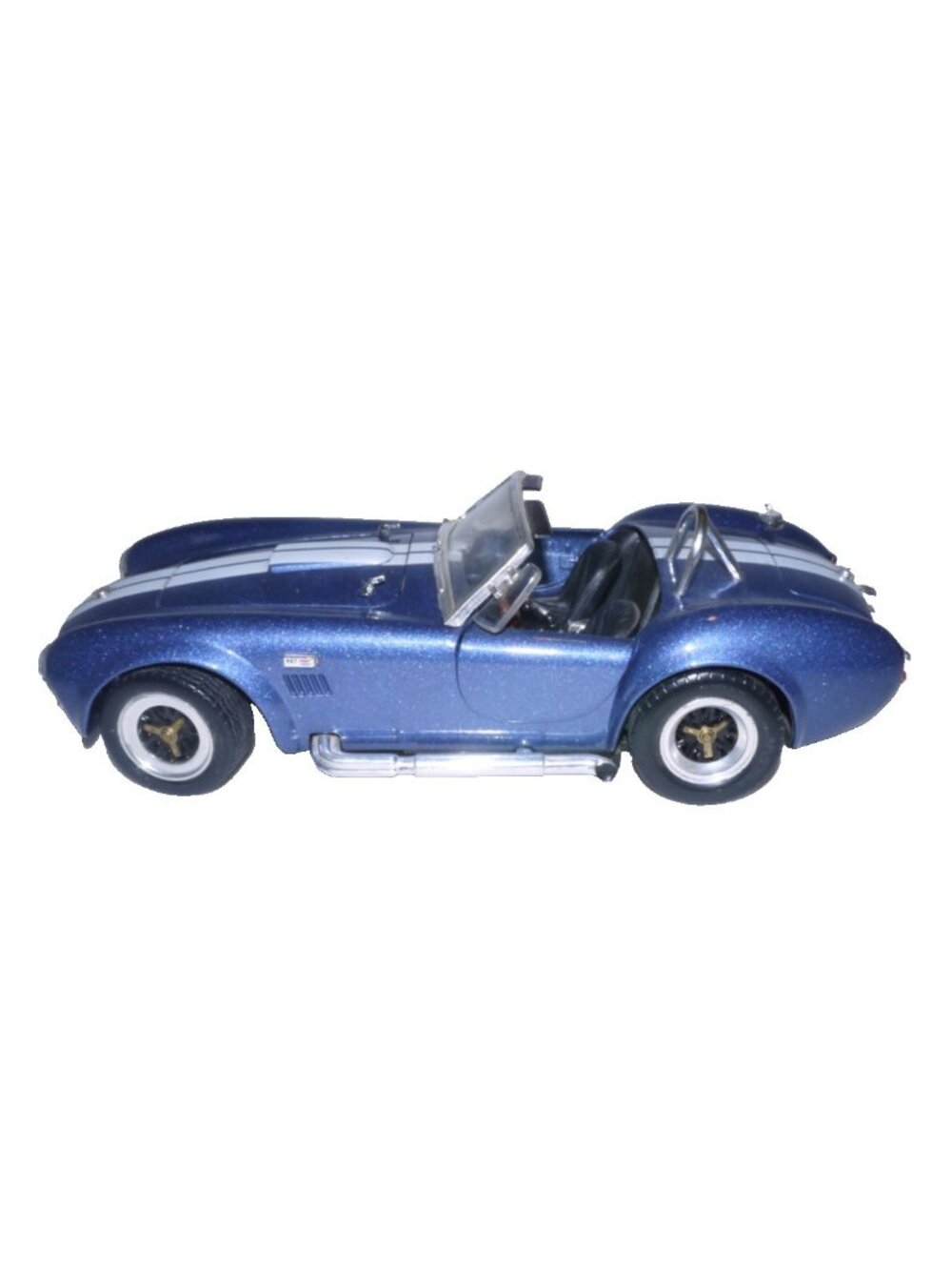 Road Tough blue diecast Shelby Cobra 427 S/C convertible 1/18 scale model car